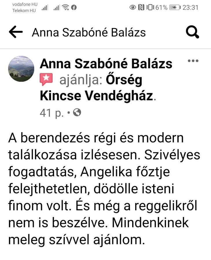 Гостьовий будинок Orseg Kincse Hegyhatszentjakab Екстер'єр фото